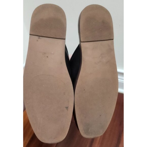 Madewell The Louisa Mule Black Leather Sleek Slip-Ons minimalist size 8.5 - Picture 9 of 11